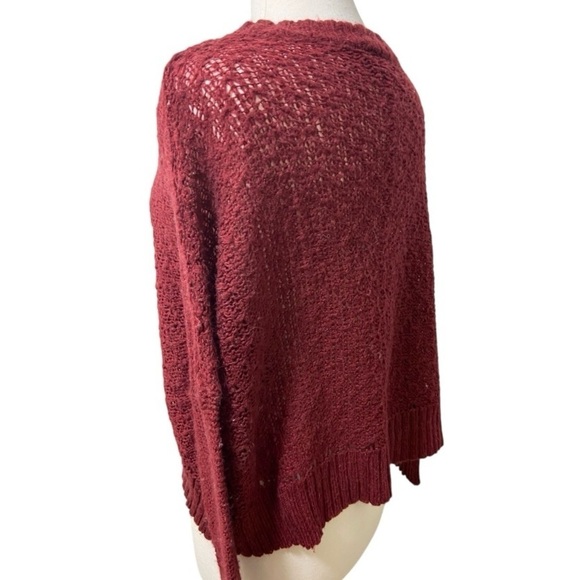 Wooden Ships Mohair Wool Blend Drop Shoulder L/S Boxy Slouchy Open Knit Sweate - Picture 6 of 9
